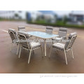 Patio outdooe furniture set with cushion cast iron garden furniture